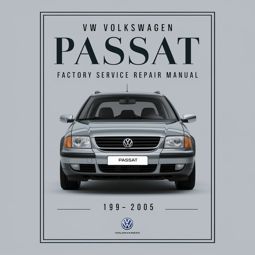 VW VOLKSWAGEN PASSAT Manual de servicio de fábrica 1994-2005 Descargar PDF en línea