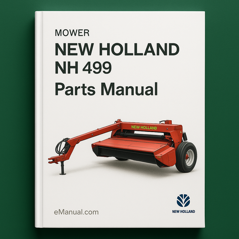 New Holland NH 499 Mower CONDITIONER Parts Manual 5049913