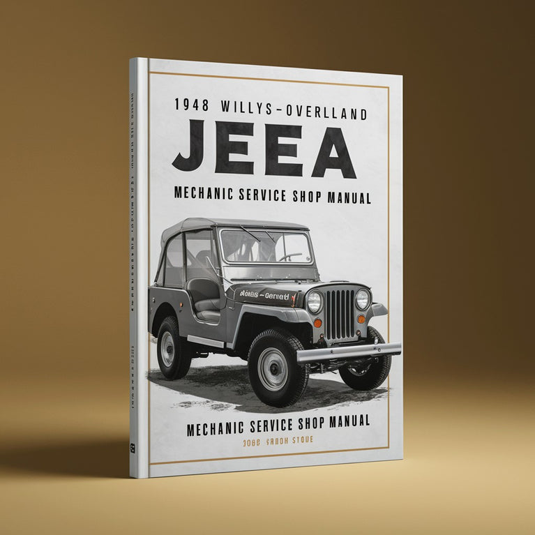 1948 WILLYS-Overland Jeep CJ2A Manual de taller de servicio mecánico PDF