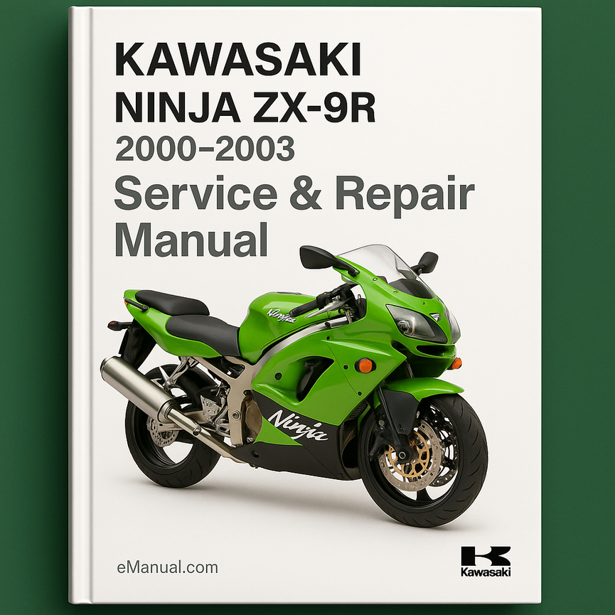 KAWASAKI NINJA ZX-9R Servicehandbuch 2000-2003 PDF-Download