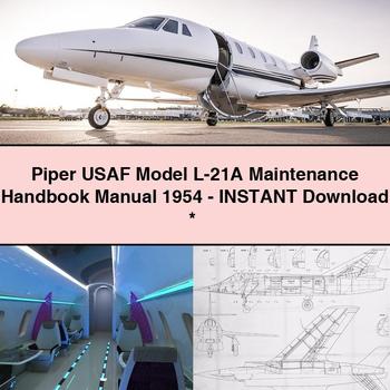 Piper USAF Model L-21A Maintenance Handbook Manual 1954-