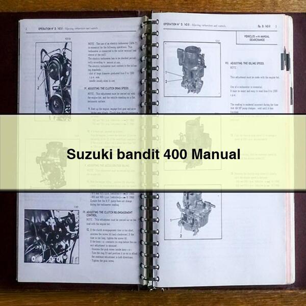 Suzuki bandit 400 Manual PDF Download