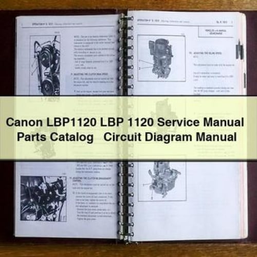 Canon LBP1120 LBP 1120 Service Manual + Parts Catalog + Circuit Diagram Manual PDF Download