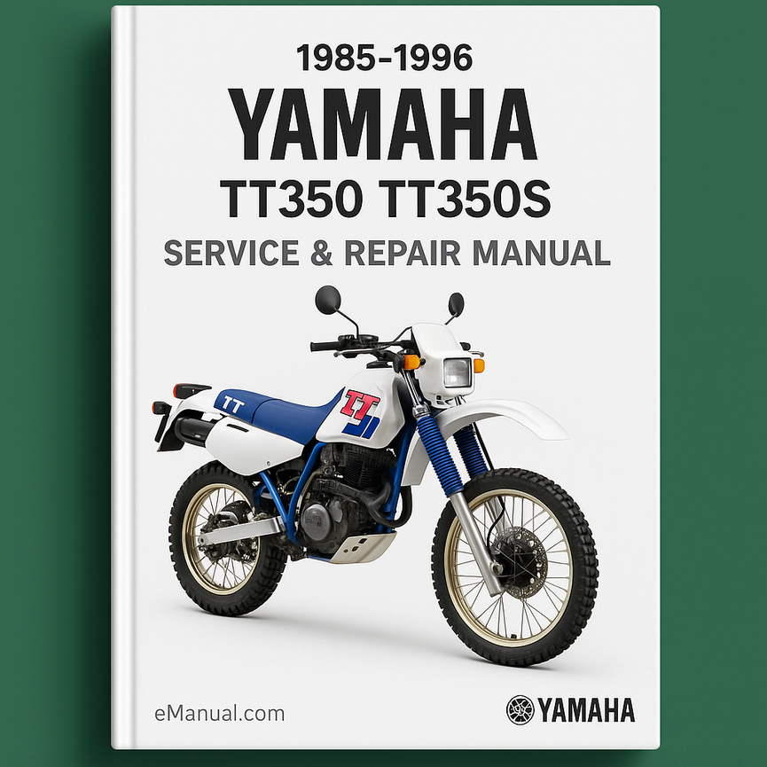 1985-1996 Yamaha TT350 TT350S Service Repair Manual
