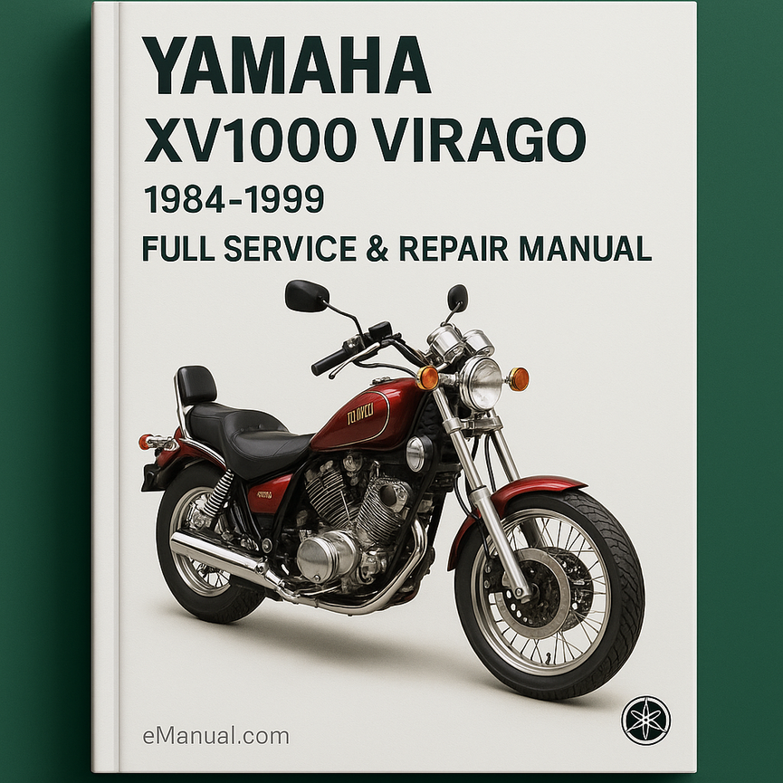 Yamaha XV1000 VIRAGO Komplettes Service-Reparaturhandbuch 1984-1999 PDF-Download
