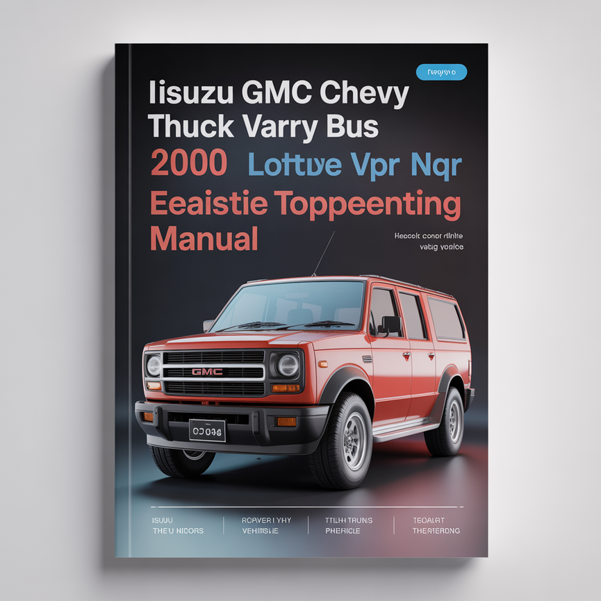 ISUZU GMC CHEVY Truck LORRY VAN BUS 2000 NPR NQR ELECTRCAL TROUBLESHOOTING Manual