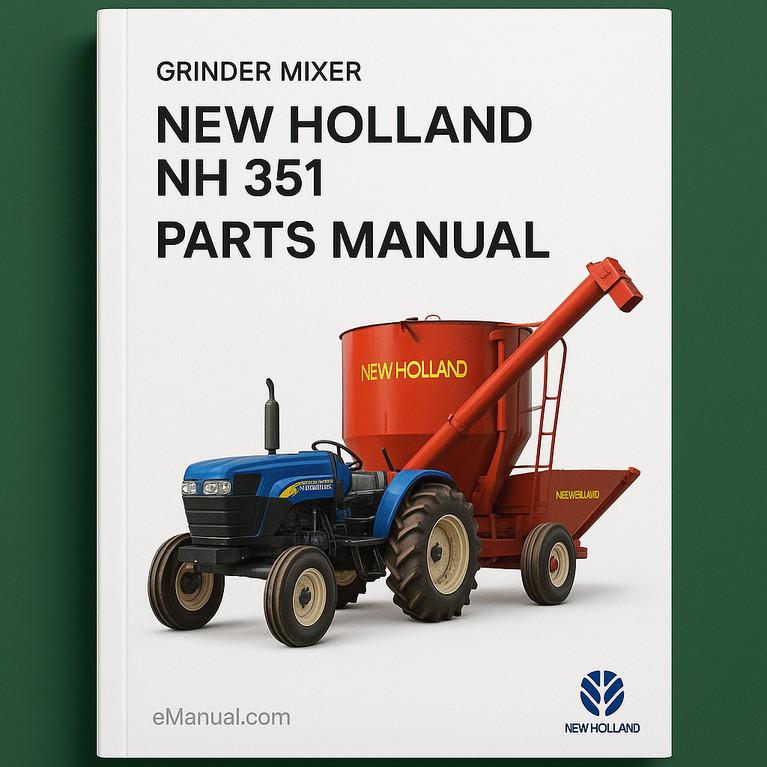 New Holland NH 351 GRINDER MIXER Parts Manual
