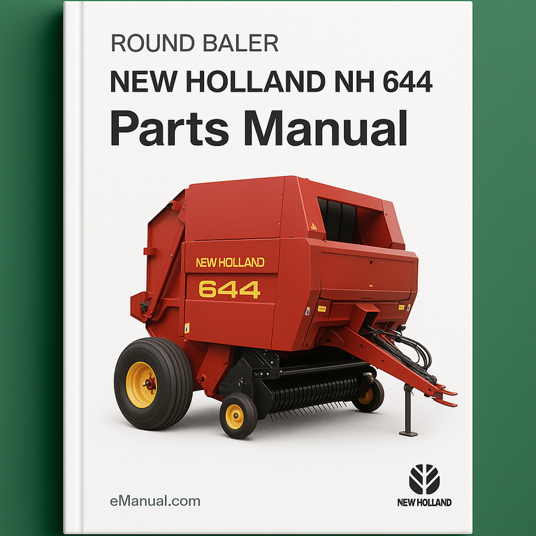 New Holland NH 644 ROUND BALER Parts Manual 86606704