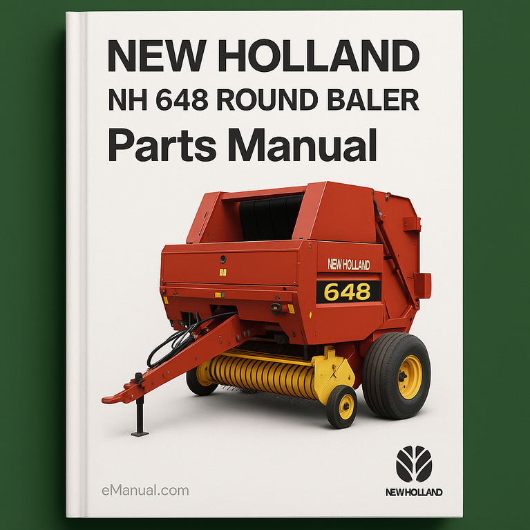 New Holland NH 648 ROUND BALER Parts Manual 86588017