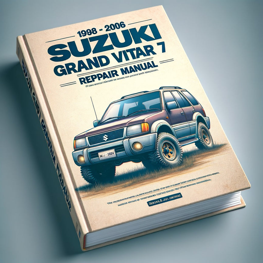 1998-2006 Suzuki Grand Vitara XL 7 Repair Manual- (750+ MB) DIY Factory Service/Repair/Workshop Manual-98 1999 2000 2002 2003 2004 2005 06