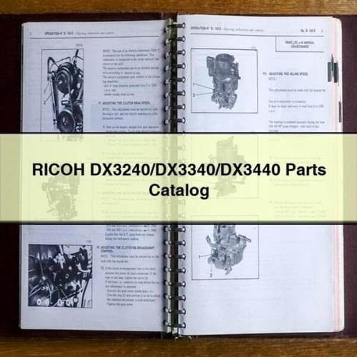 RICOH DX3240/DX3340/DX3440 Parts Catalog