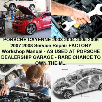 PORSCHE CAYENNE 2003 2004 2005 2006 2007 2008 Service Repair Factory Workshop Manual-AS USED AT PORSCHE DEALERSHIP GARAGE-RARE CHANCE to OWN THE Manual-