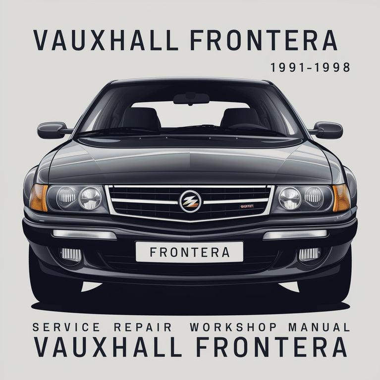 Vauxhall Frontera 1991 1992 1993 1994 1995 1996 1997 1998 Service-Reparatur-Werkstatthandbuch PDF herunterladen