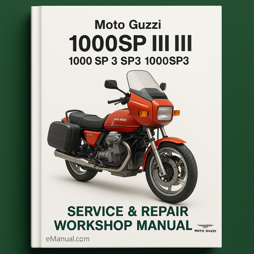 Moto Guzzi 1000SP III 1000 SP 3 SP3 1000SP3 motoguzzi Service Repair Workshop Manual