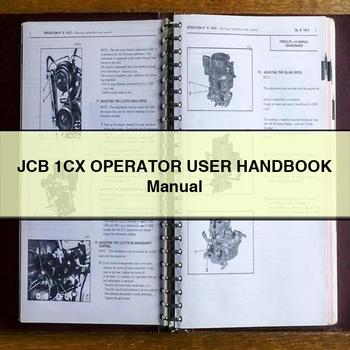 JCB 1CX Operator User Handbook Manual