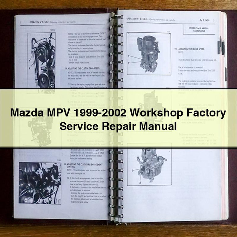 Mazda MPV 1999-2002 Workshop Factory Service Repair Manual