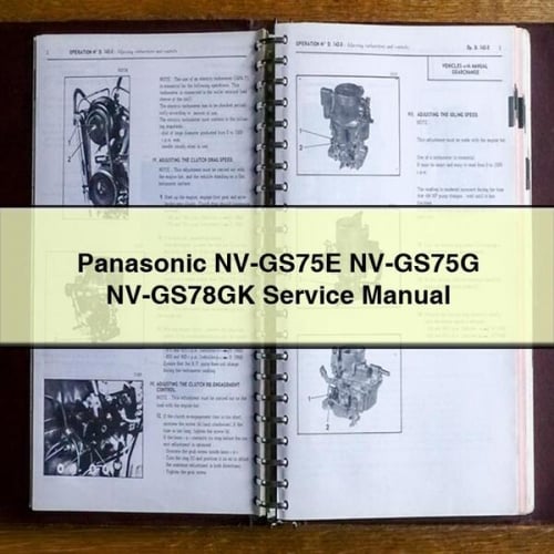 Panasonic NV-GS75E NV-GS75G NV-GS78GK Service Manual PDF Download