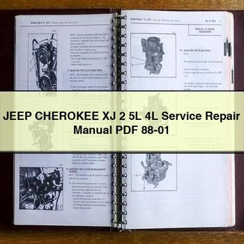 Jeep CHEROKEE XJ 2 5L 4L Service Repair Manual 88-01