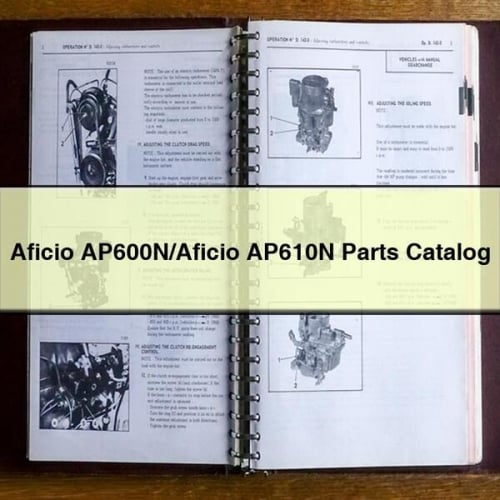 Aficio AP600N/Aficio AP610N Parts Catalog