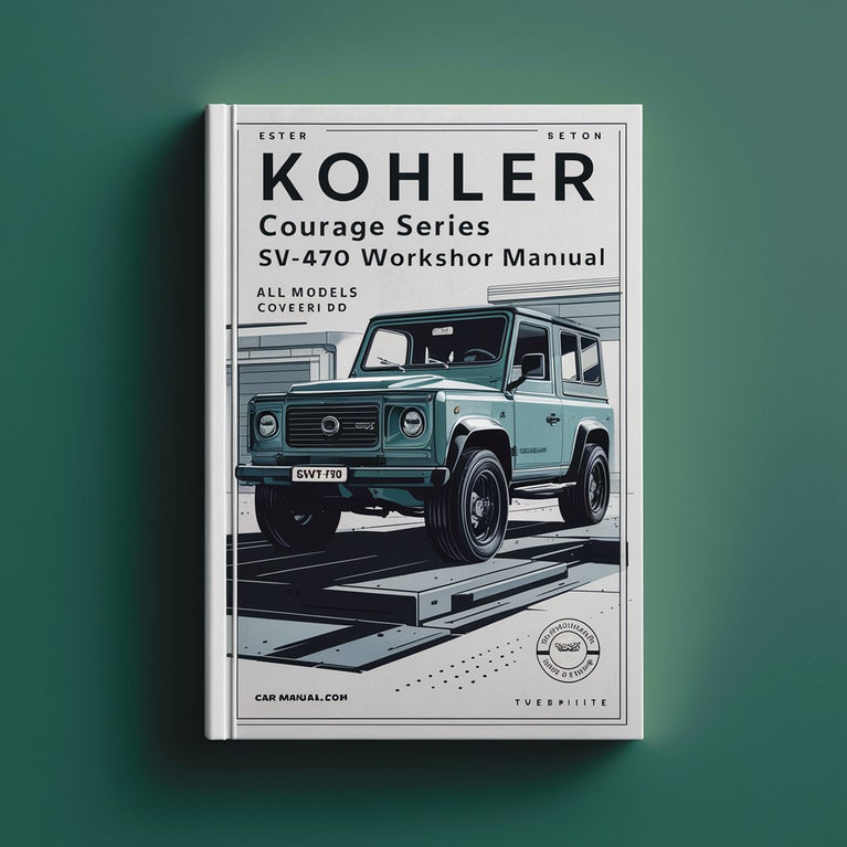 Kohler COURAGE Series SV470 600 Workshop Repair Manual  All ModelS COVERED