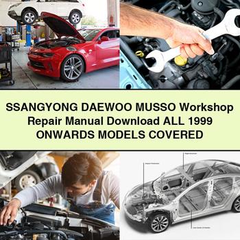 SSANGYONG DAEWOO MUSSO Manual de reparación de taller Descargar todos los modelos 1999 EN ADELANTE CUBIERTOS PDF