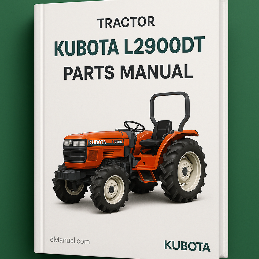 KUBOTA L2900DT Tractor Parts Manual - ILLUSTRATED MASTER Parts List Manual - (HIGH QUALITY PDF EBOOK Manual) - KUBOTA L2900 DT Tractor - Download