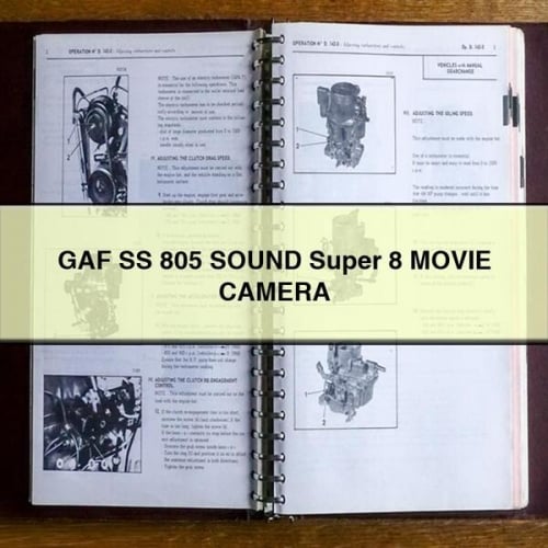 GAF SS 805 SOUND Super 8 MOVIE CAMERA