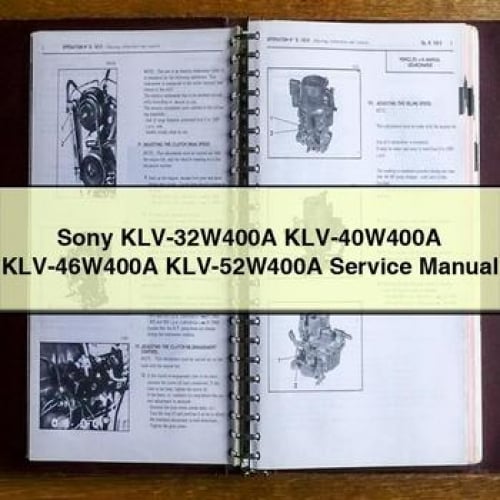 Sony KLV-32W400A KLV-40W400A KLV-46W400A KLV-52W400A Service Manual PDF Download