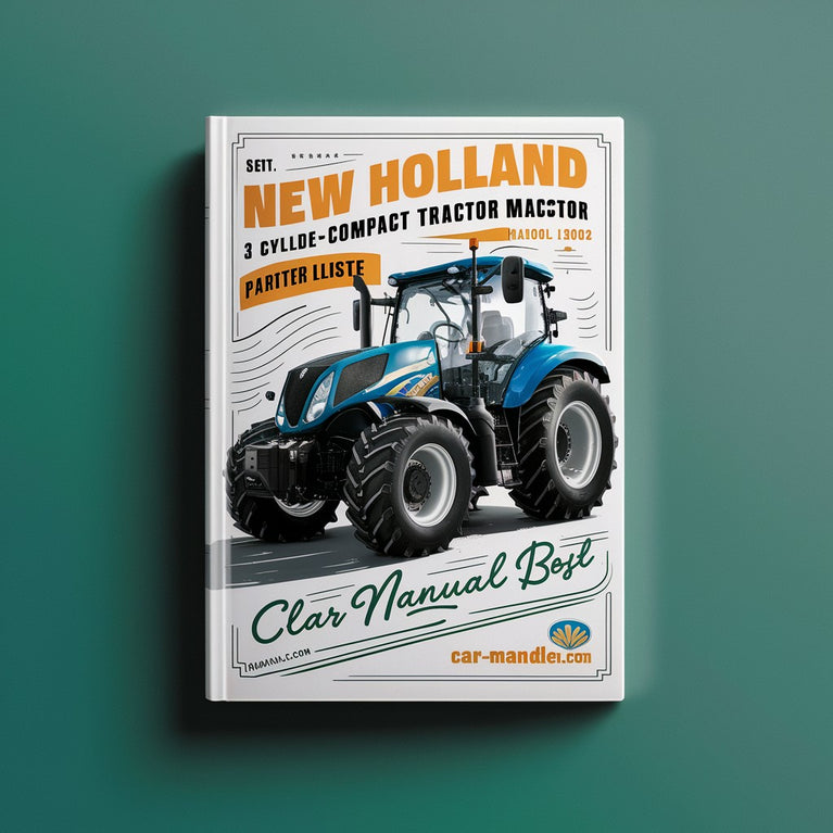 NEW Holland TC18 3 CYLINDER Compact Tractor MASTER ILLUSTRATED Parts List Manual BOOK