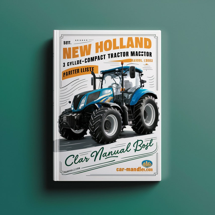 NEW Holland TC18 3 CYLINDER Compact Tractor MASTER ILLUSTRATED Parts List Manual BOOK