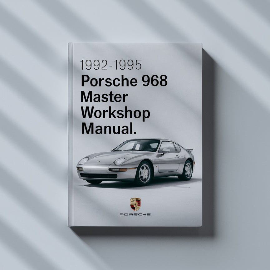 1992-1995 Porsche 968 Manual de taller maestro Descargar PDF