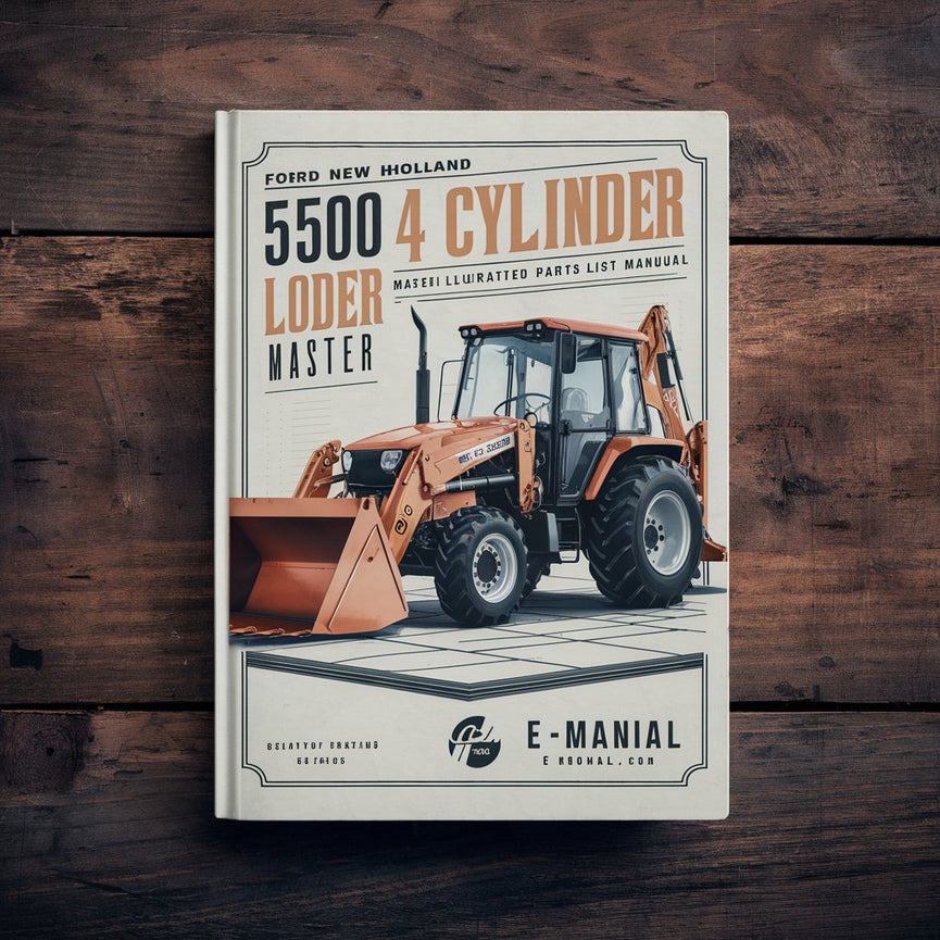 Ford New Holland 5500 4 CYLINDER Tractor Loader BACKHOE MASTER ILLUSTRATED Parts List Manual BOOK PDF Download