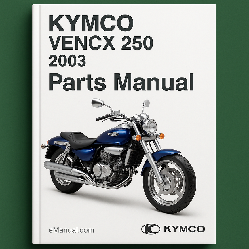 KYMCO VENOX 250 Parts Manual Catalog 2003