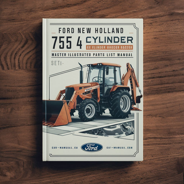 Ford New Holland 755 4 CYLINDER Tractor Loader BACKHOE MASTER ILLUSTRATED Parts List Manual BOOK PDF Download