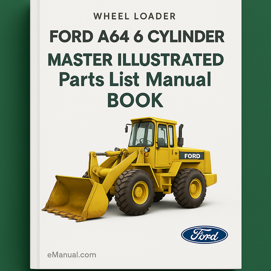 Ford A64 6 CILINDRO Cargador de ruedas Maestro ilustrado Lista de piezas Manual Libro Descargar PDF