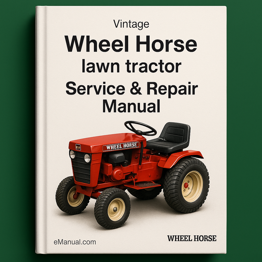 Vintage Wheel Horse lawn tractor Service Repair Manual