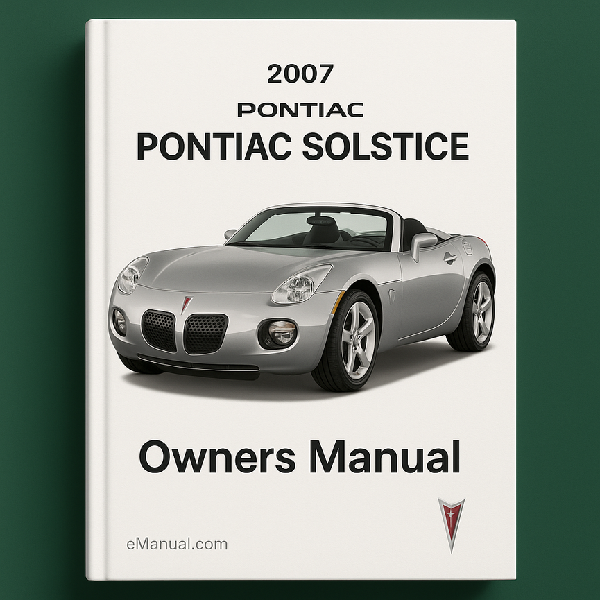 2007 PONTIAC SOLSTICE Owners Manual