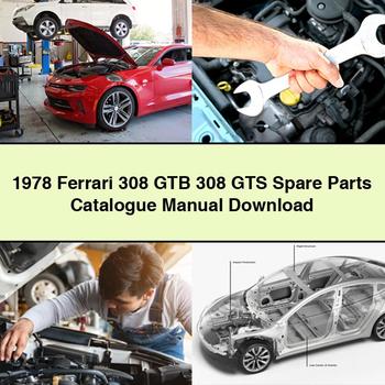 1978 Ferrari 308 GTB 308 GTS Spare Parts Catalogue Manual PDF Download