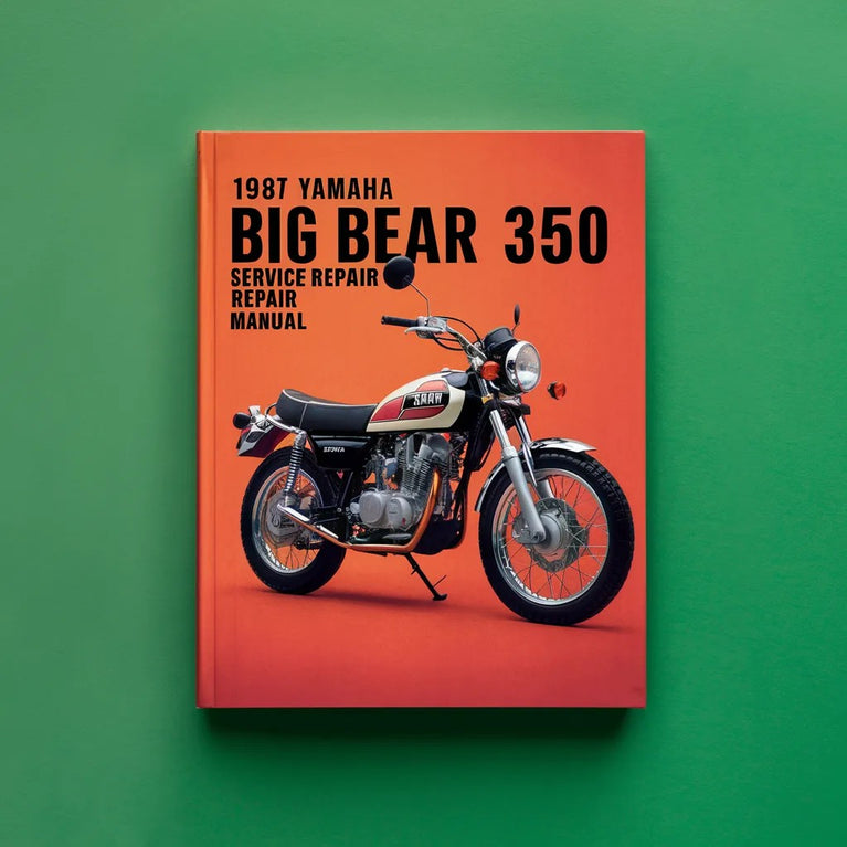 1987 Yamaha Big Bear 350 Service Repair Manual 87