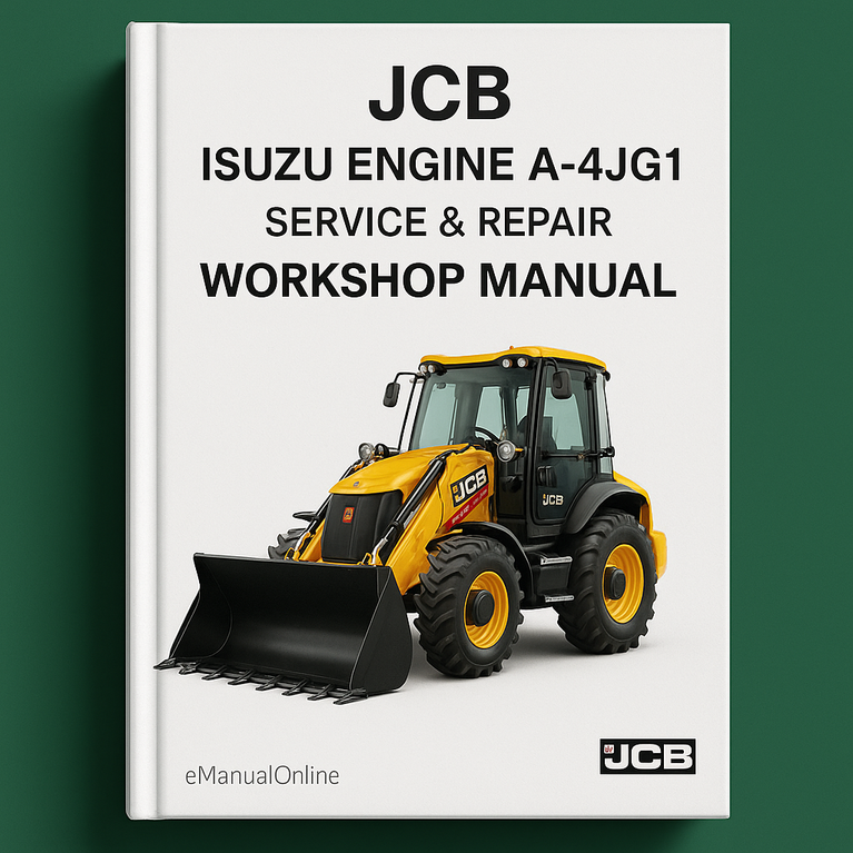 JCB Isuzu Engine A-4JG1 Service Repair Workshop Manual