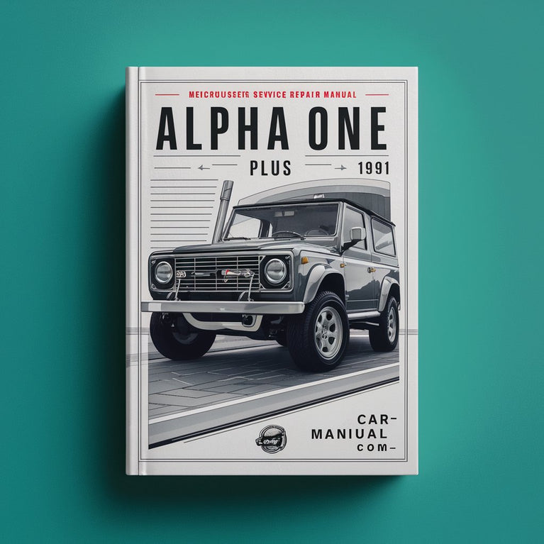 Mercruiser Service Repair Manual Alpha one Gen3 1991 plus