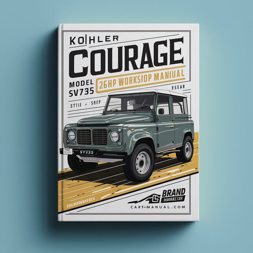 Kohler COURAGE Model SV735 26HP Engine Workshop Manual