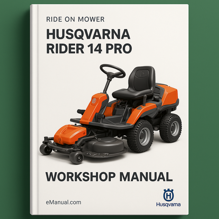 HUSQVARNA RIDER 14 PRO RIDE ON Mower Workshop Manual