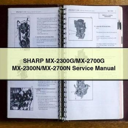 SHARP MX-2300G/MX-2700G MX-2300N/MX-2700N Service Manual PDF Download