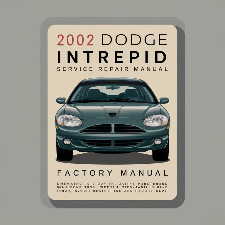 2002 Dodge Intrepid Service Repair Factory Manual