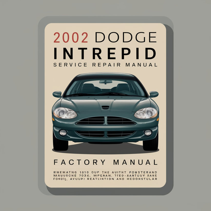 2002 Dodge Intrepid Service Repair Factory Manual