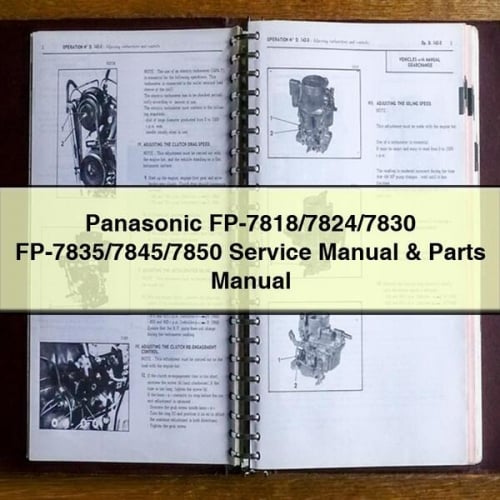 Panasonic FP-7818/7824/7830 FP-7835/7845/7850 Service Manual & Parts Manual PDF Download