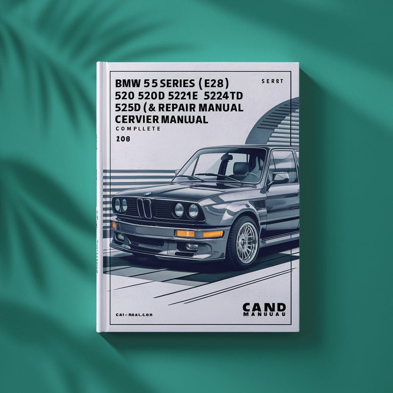 BMW 5 Series (E28) 518 518i 520i 520e 524td 525i 528i 535i Service & Repair Manual Complete (German)