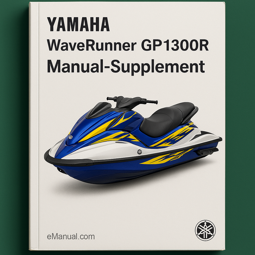 Yamaha WaveRunner GP1300R Manual-Supplement