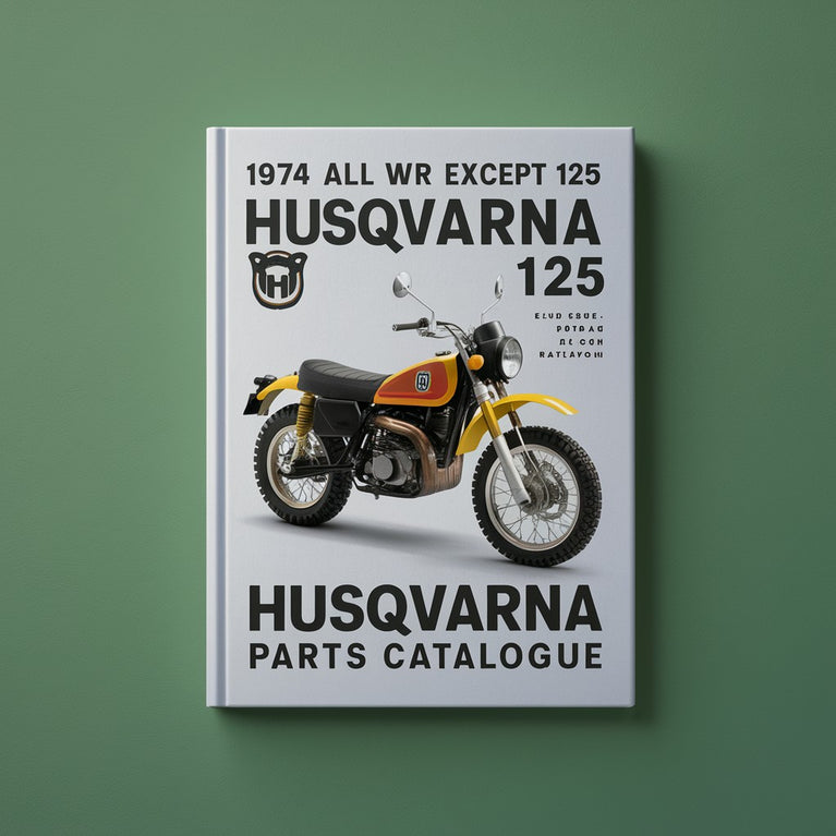 1974 All WR Except 125 Husqvarna Husky Parts Catalogue